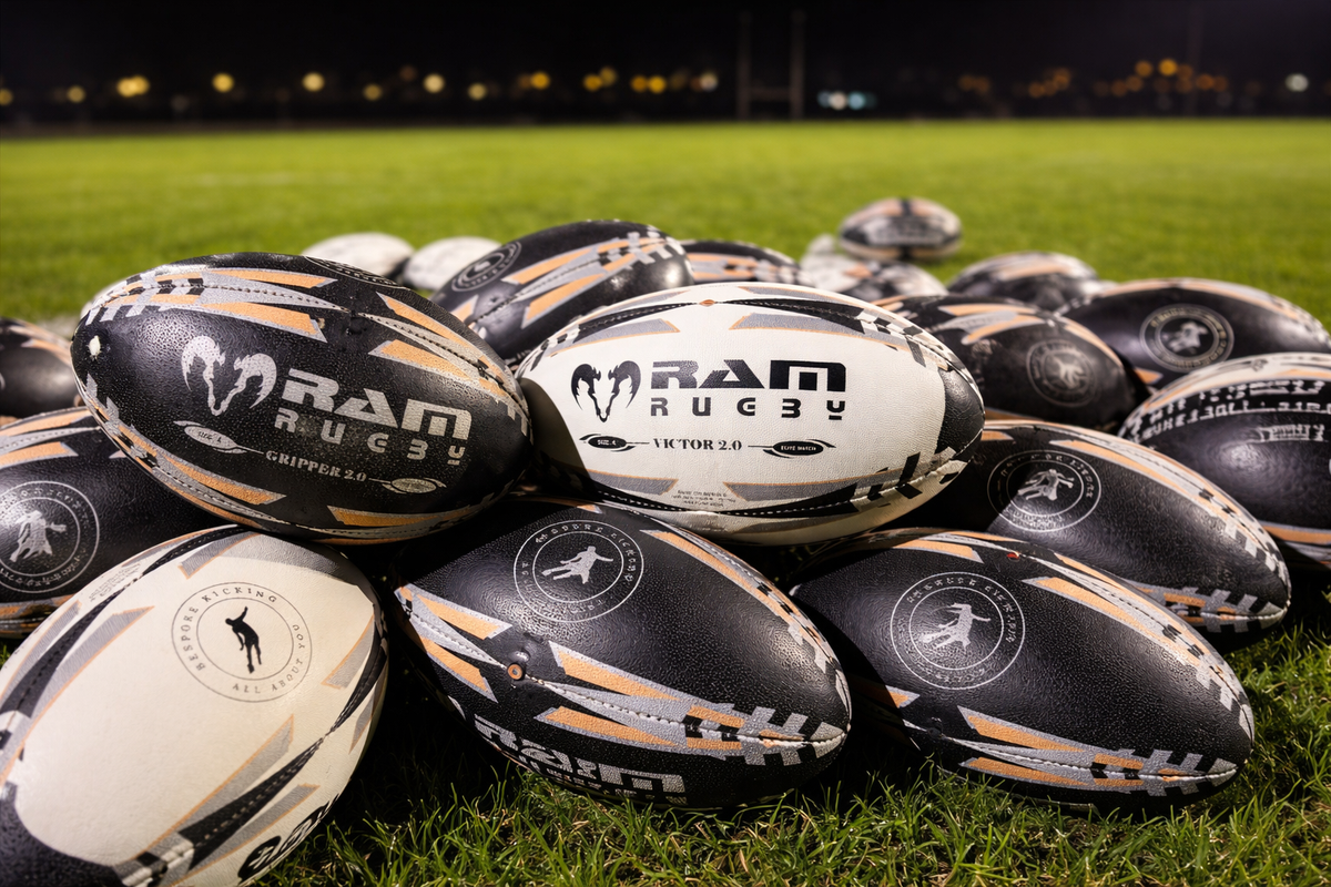 Club coach planning a new-season order of rugby balls