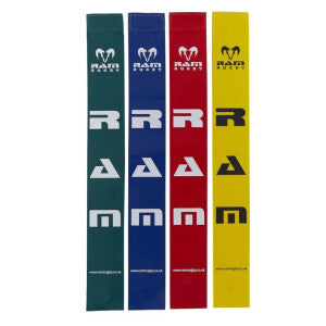 Tag Rugby Ram Rugby in PVC – Confezione da 20 tag resistenti 16" x 2"