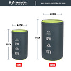 Ram Rugby weighted half tackle bag in blue and black, designed for rugby training and tackling drills with durable material