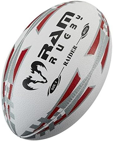 Ram Rugby Raider 2.0 Match Ball Pallone da rugby resistente per allenamento e partita