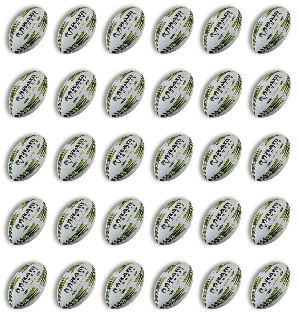 30 x Micro Rugby - Trainer Rugby Ball packs- Size 2.5