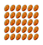 Stack of Ram Rugby Gripper 2.0 Pro Trainer Neon balls in yellow, orange, and green with two breathable storage bags included