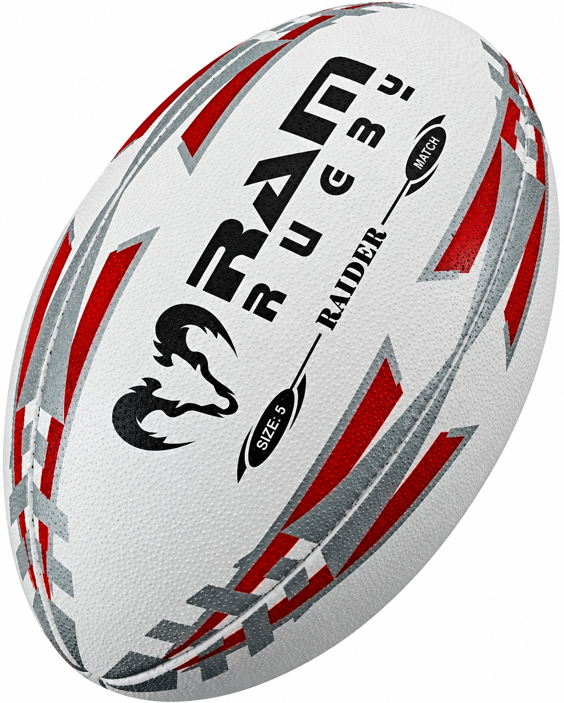 Ram Rugby Raider 2.0 Bundle palloni da gara neri – 15 palloni con borsa