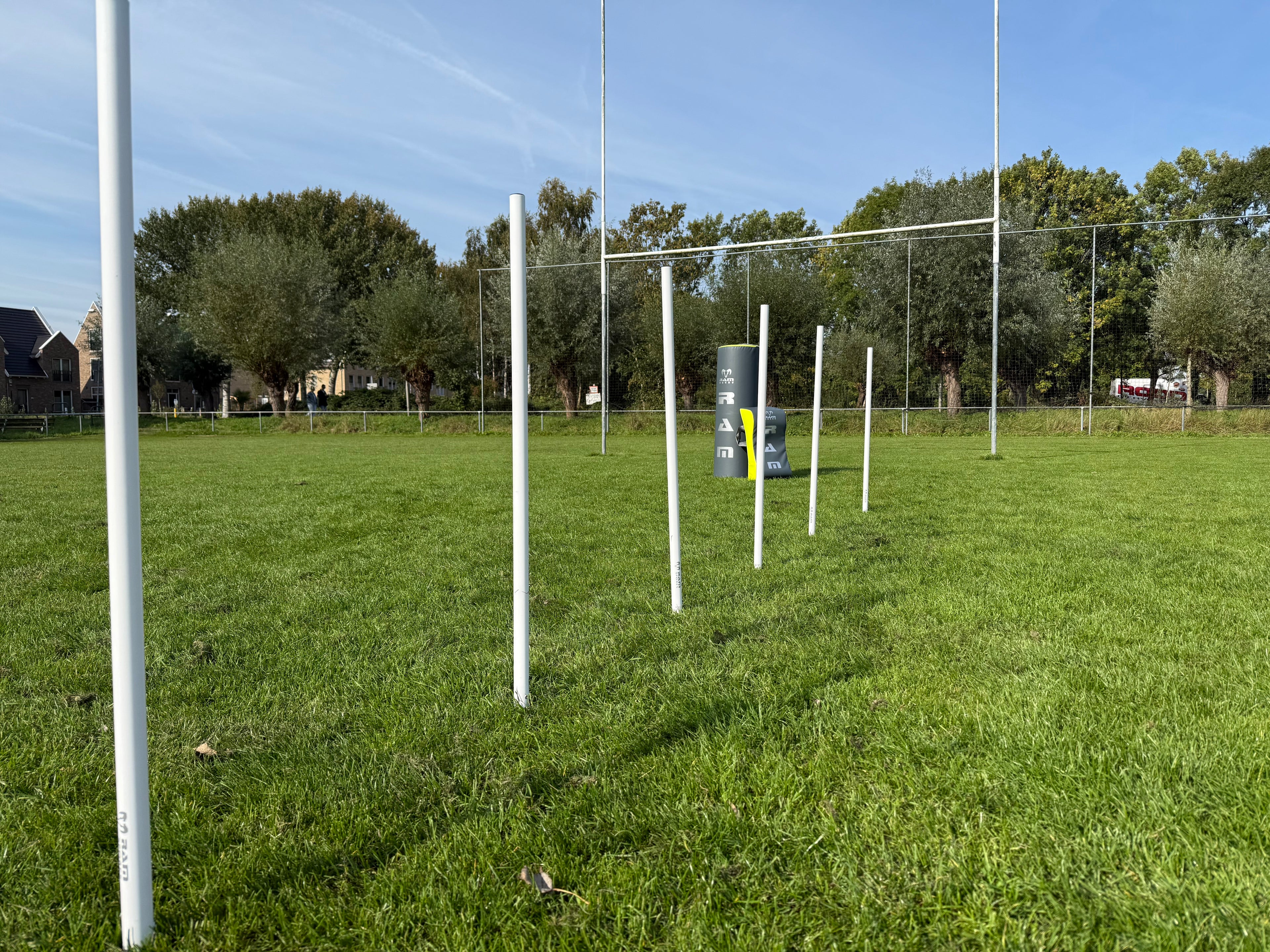 Pali da allenamento Ram Rugby da 1 metro per esercizi di agilità, slalom e delimitazione