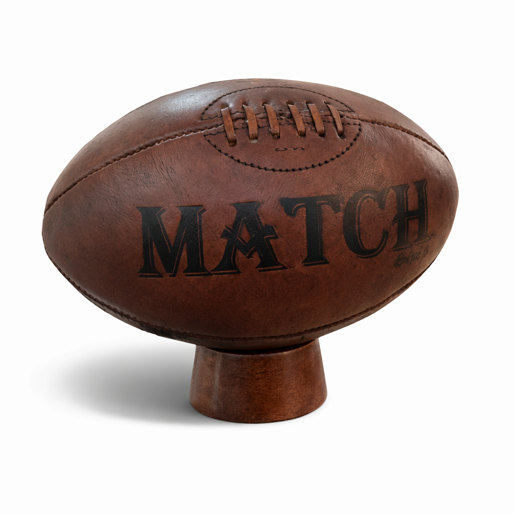 Supporto in Legno Ram Rugby per Esposizione Palloni da Rugby