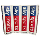 Set of four Ram Rugby custom digitally printed rugby post protectors in vibrant colors with durable padding and bold branding