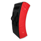 Ram Rugby Curve Hit Shield shown in use during contact rugby drills, featuring durable, curved design for impact training