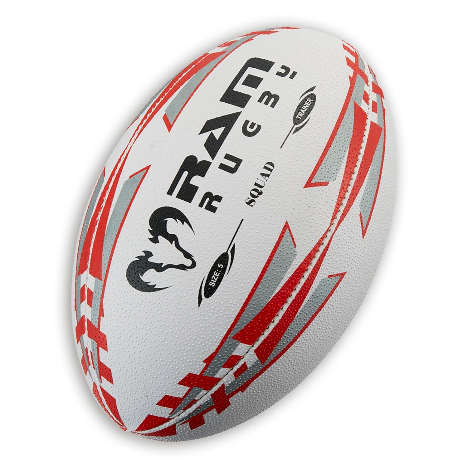 Set regalo RAM Rugby – Pallone da allenamento Squad + Pallone tecnico Solo + Mini pompa – Misura 3, 4 o 5 – Grip 3D